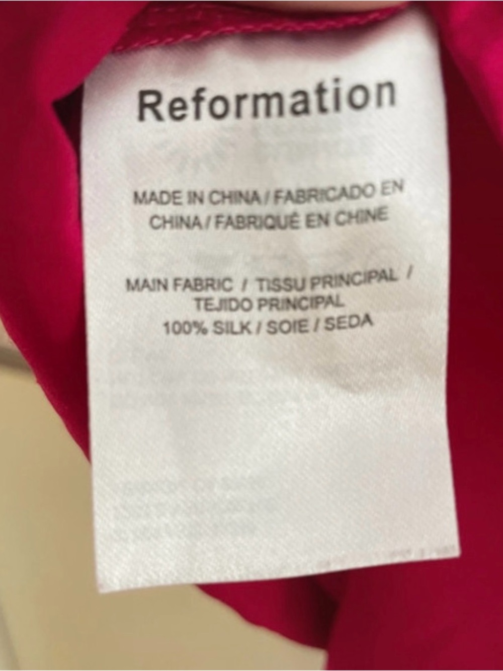 Reformation Hot Pink Fonda Silk Slip Dress 8 - Picture 5 of 7